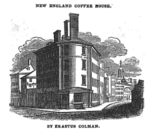 NewEnglandCoffeeHouse Bowen PictureOfBoston 1838