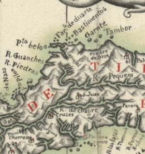 Portobello&Bastimentos CentralAmerica 1771Map