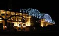 Shelby street bridge night