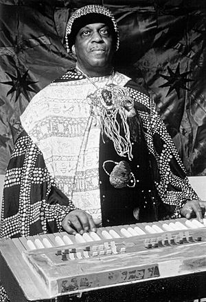 Sun Ra (1973 publicity photo - Impulse ABC Dunhill)