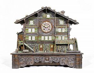 Swiss cuckoo clock, ca. 1900