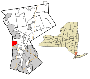 Location of Sleepy Hollow, New York