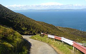 Antrim Coast from Mull of Kintyre on a Sunny Day