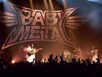 Babymetal backing band Kami band at Danforth Music Hall on May 12, 2015