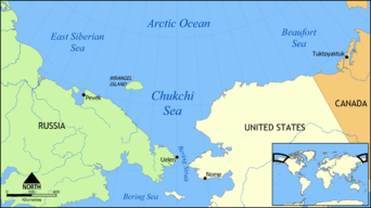 Chukchi Sea map