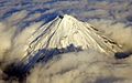 Clouds around Mount Taranaki