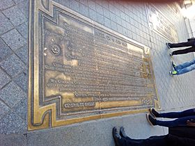 De Gaulle speech plaque in Arc de Triomphe