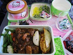 EVA Air Hello Kitty meal