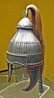 Lamellar helmet from Niederstotzingen (reconstruction)