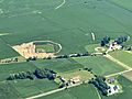 MLB at Field of Dreams (aerial view)