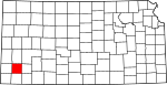 State map highlighting Grant County