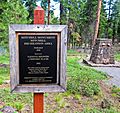 Mitchell Monument, NRHP sign