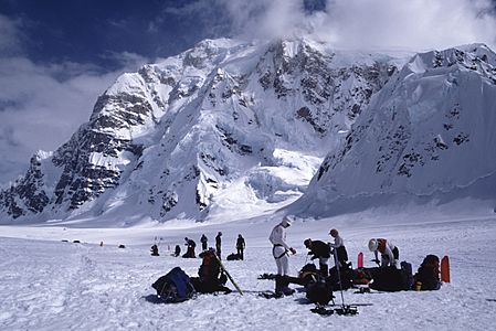 Mt. Hunter from NW (Kahilta Base Camp)