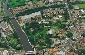 Museum Gardens from hot-air balloon