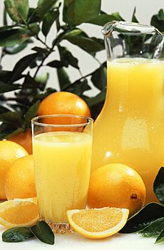 Oranges and orange juice