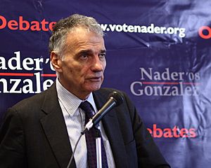 Ralph Nader in Waterbury 1, October 4, 2008