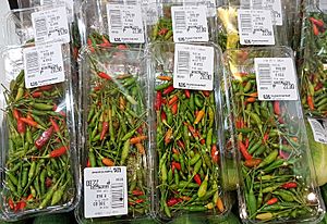 Siling labuyo at a Philippine supermarket