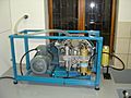 Small stationary Bauer HP compressor installation DSC09403