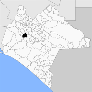 Location in Chiapas