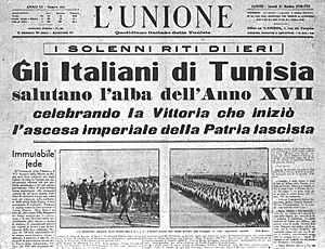 Unione tunisi 31octobre1938