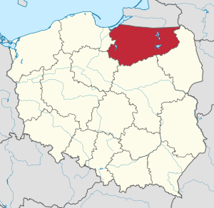 Location within Poland