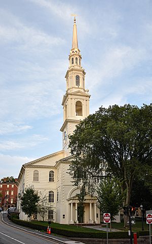 First Baptist Church in America from Angell St 3