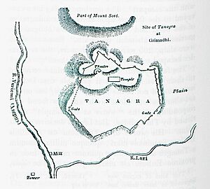 Map of ancient Tanagra - Leake William Martin - 1824