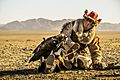 Mongolian Man and his Eagle