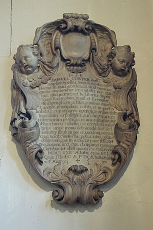 Samuel Cooper's grave, Old St Pancras Church, London