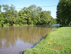 The Walhonding River in Warsaw