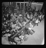 Washington, D.C. Christmas rush in the Greyhound bus terminal - Waiting Room