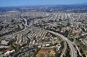 Aerial - Interstate 805 in San Diego, CA 01