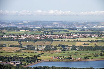 Blackrod Village from Winterhill