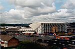 Elland Road, Leeds United's stadium, East Stand to the right, South Stand to the left