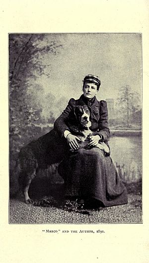 Ethel Smyth and her dog, Marco, 1891