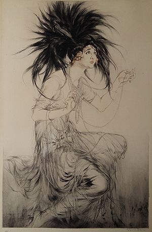 Gaby Deslys Drian Etching 1910