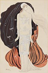 Ida Rubinstein's costume for Phaedra by L.Bakst (1923, MAGMA) 2