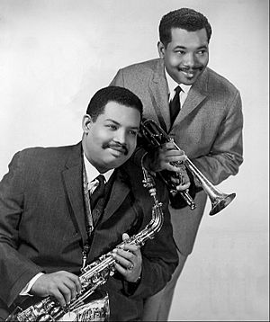 Julian and Nat Adderley 1966.JPG