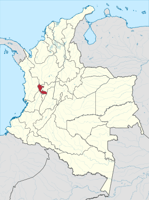 Risaralda shown in red