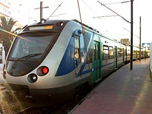 Train electrique, SNCFT, Sousse 2012