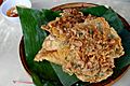 Ukoy (shrimp fritters) from Vigan, Philippines