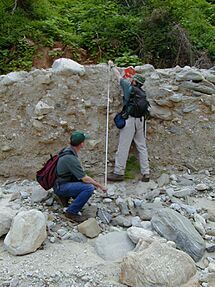 Vargas debris flow deposits 1999