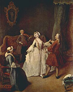 Ballando lesson by Pietro Longhi