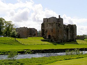 Brougham Castle from the north east