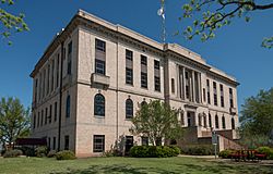 The Burleson County Courthouse in Caldwell