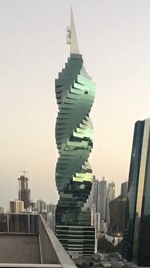 Famous spiral building in panama