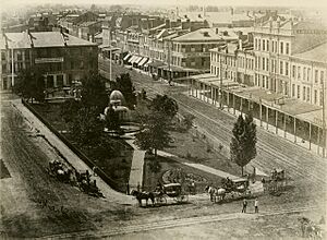 Gore Park and King Street, looking west. (ca. 1870) (14074028258)