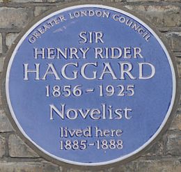 HRiderHaggardBluePlaque