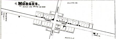 Morges, Ohio map 1874