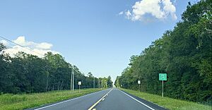 Eastbound SR 24 entering Otter Creek.